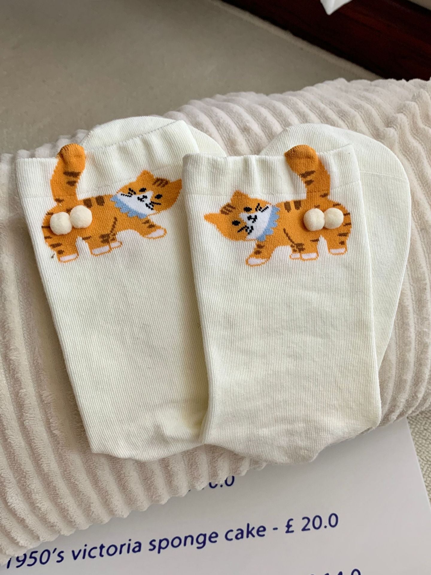 Cute 3D Cat Pom-pom Cartoon Socks