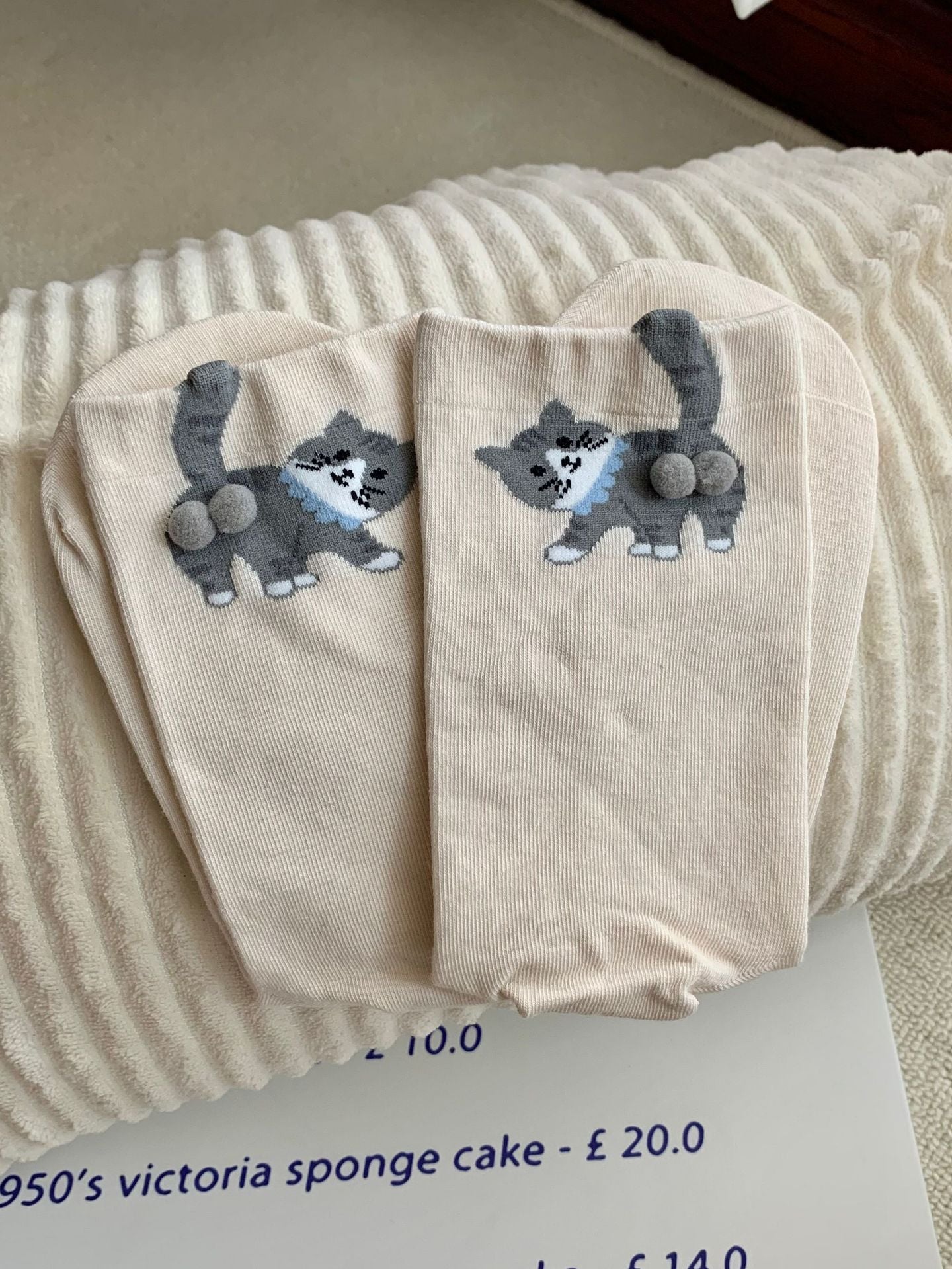 Cute 3D Cat Pom-pom Cartoon Socks